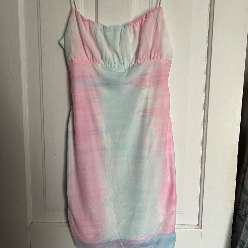 Kiss Pastel Pink and Blue Dress